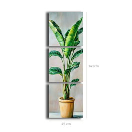 Wallity Pintura Decorativa en Lienzo de 3 Piezas Multicolor